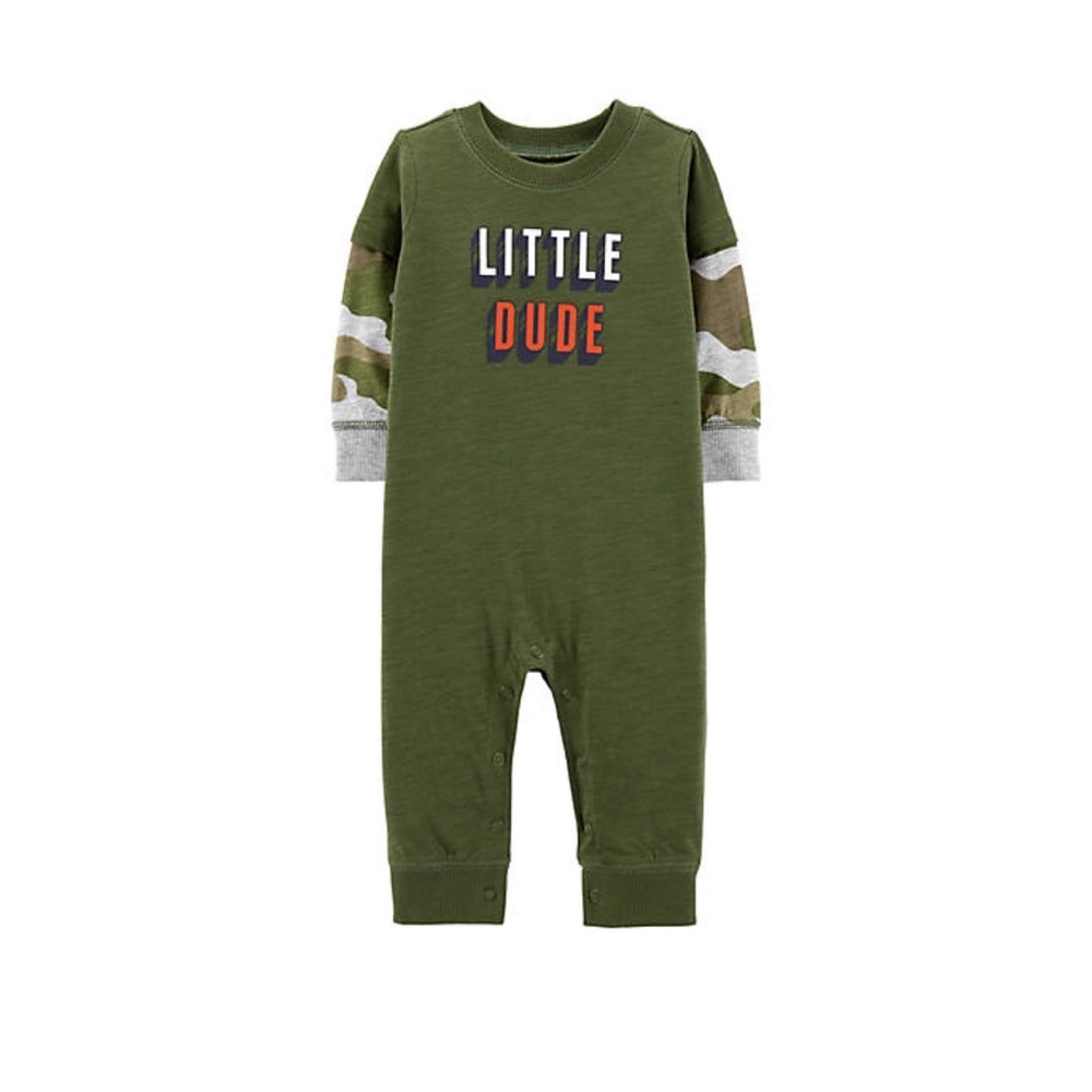 NWT! Carter’s Little Dude Layered-Look Jumpsuit